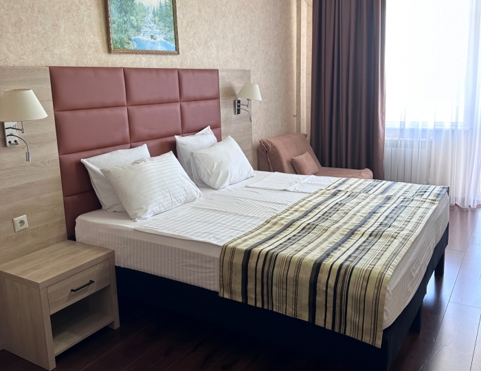 Стандарт 2-местный 1-комнатный с балконом с видом на море корп. "Б" - ЛОК «Горный Воздух» Лоо