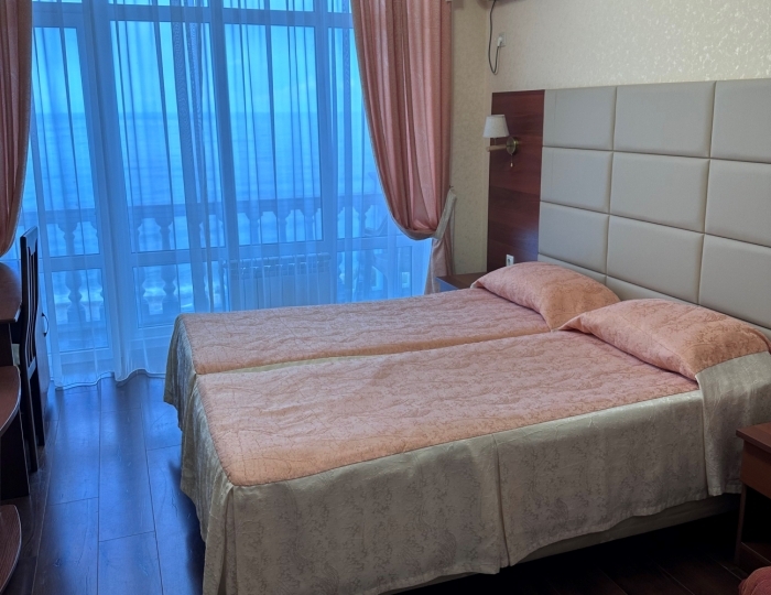 Стандарт 2-местный 1-комнатный с балконом с видом на море корпус "Г" - ЛОК «Горный Воздух» Лоо