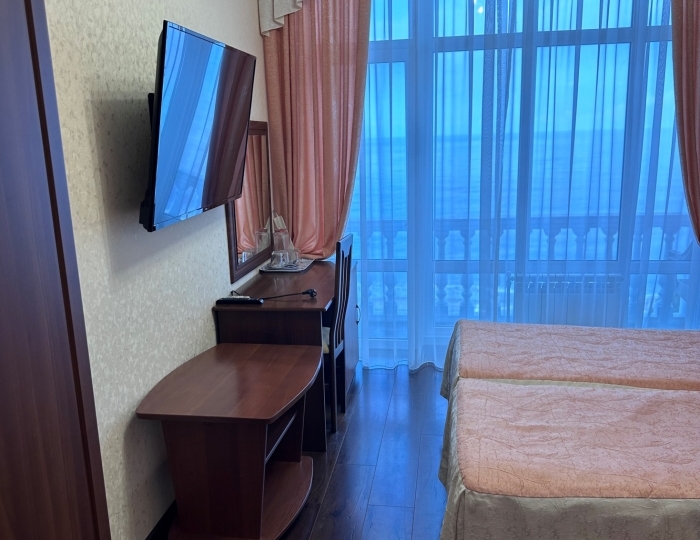 Стандарт 2-местный 1-комнатный с балконом с видом на море корпус "Г" - ЛОК «Горный Воздух» Лоо